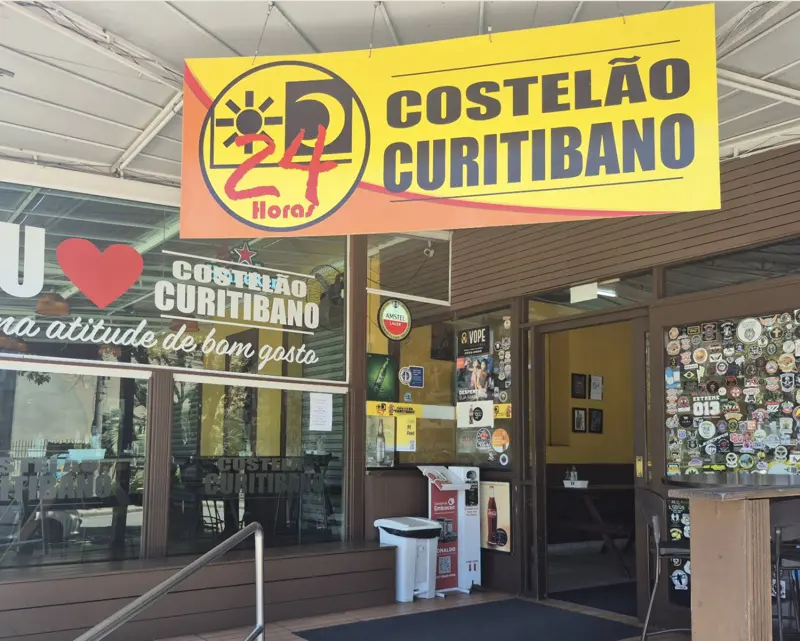 Fachada do Costelão Curitibano na Rua Chile, Rebouças, Curitiba